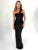 Vestido largo sexy sin tirantes y espalda descubierta para mujer, moda de un hombro, sin mangas, ajustado, para fiesta y club, vestido largo elegante