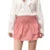 Minifalda de verano para mujer, con estampado floral, elástica, de cintura alta, con volantes escalonados, faldas cortas de corte A, faldas para salir, ropa de calle