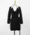 Korean Chic Mini Dresses Women Turn-down Collar Long Sleeve Shirt Patchwork Autumn Winter Knitted Dress Casual Fashion Vestidos