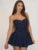 Vestido corto vaquero sin tirantes, corte A, sexy, informal, de verano, para mujer, moda Y2K, ropa de calle, nuevo atuendo