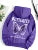 Hermosa sudadera con estampado de mariposa morada para mujer, sudadera con bolsillo de forro polar, sudadera informal sencilla, ropa de calle holgada de otoño para mujer