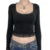 Camiseta de manga larga con cuello cuadrado y estampado de hadas estilo Y2K para mujer, estilo gótico, estilo urbano