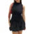 Bubble Mini Dress Women y2k Summer Solid Color Round Neck Sleeveless Ribbed Dress Sexy Going Out Club Party Dresses
