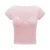 y2k Lace Trim Crop Top Women Sweetheart Neck Short Sleeve T Shirt with Bow Coquette Aesthetic Clothes 2000s Streetwear
