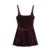 Vestido mini de terciopelo con tirantes para mujer, cuello cuadrado, sin mangas, espalda descubierta, corte en A, con cremallera, elegante, para fiesta