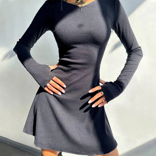 European and American style yoga dress spring women’s new fashion simple solid color back strap waist sports dress