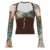 2000s Crop Top Vintage Aesthetic Graphic Floral Flared Long Sleeve T Shirts y2k Women Grunge Fairy Print Tee Streetwear