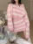 Autumn Striped Two-piece Skirt Set Women Long Sleeve Cropped Off Shoulder Top Bodycon Mini Skirt Korean Fashion Suits New