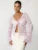 Lace Printed See-Through T-shirt Cardigan Top Female Lace-Up Patchwork Sexy Cropped Y2k Top Tee Women’s Bandage Top