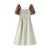 Dress Women Color-Blocking Puff Sleeves Sweet and Elegant Temperament Autumn Hepburn Style Tight Retro Skirt