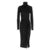 Sexy Dresses Women y2k Clothing Solid Color Turtleneck Long Sleeve High Slit Bodycon Dresses Cocktail Party Dresses