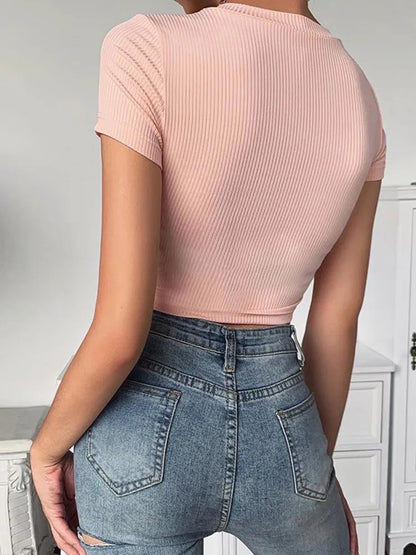 Baby Girl Printing Woman Tshirts Short Sleeve Y2k Aesthetic Clothes Women Fashion Tops Kawaii Egirl Streetwear Pink Slim T Shirt