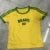 Top corto brasileño Y2K para mujer, ropa con estampado de letras y contraste de colores, camisetas de manga corta, camisetas básicas, ropa urbana