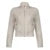 Abrigo con cremallera retro americano de invierno Y2K, chaqueta minimalista lisa de corte entallado con bolsillo, atuendo informal grunge para mujer