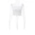 Fairycore Kawaii Lace Trim Front Tie Up T-shirt French Romatic Square Neck Crop Tops Chic Women Slim Fitted Tees Y2K Streetwear