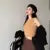 Sexy Faux Fur Crop Tops Women Vintage Y2k Clothes Knitted Tank Top Sleeveless Club Party Outfits Korean Fashion New
