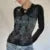 Rhinestone T Shirt y2k Aesthetic Fairy Grunge Cross Wings Pattern Short Sleeve Tops Casual Graphic Tee 2000s Streetwear