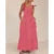 Summer Striped Dress Women Vacation Clothes Square Collar Sleeveless A Line Long Dresses with Pockets Beach Dresses