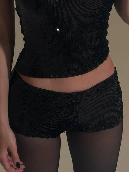 Sexy Trendy Sequin Women¡¯s Short Fashion New Chic All-March Hottie Slim Fit Exquisite Shorts