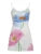 Vestido bohemio romántico con estampado floral y espalda descubierta para mujer, sin mangas, sexy, de verano, con tirantes finos, corto