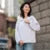 Jacket Women Splicing Mesh Hooded Jacket Loose  Summer New Texture Cooling Sunscreen Clothes Hundred