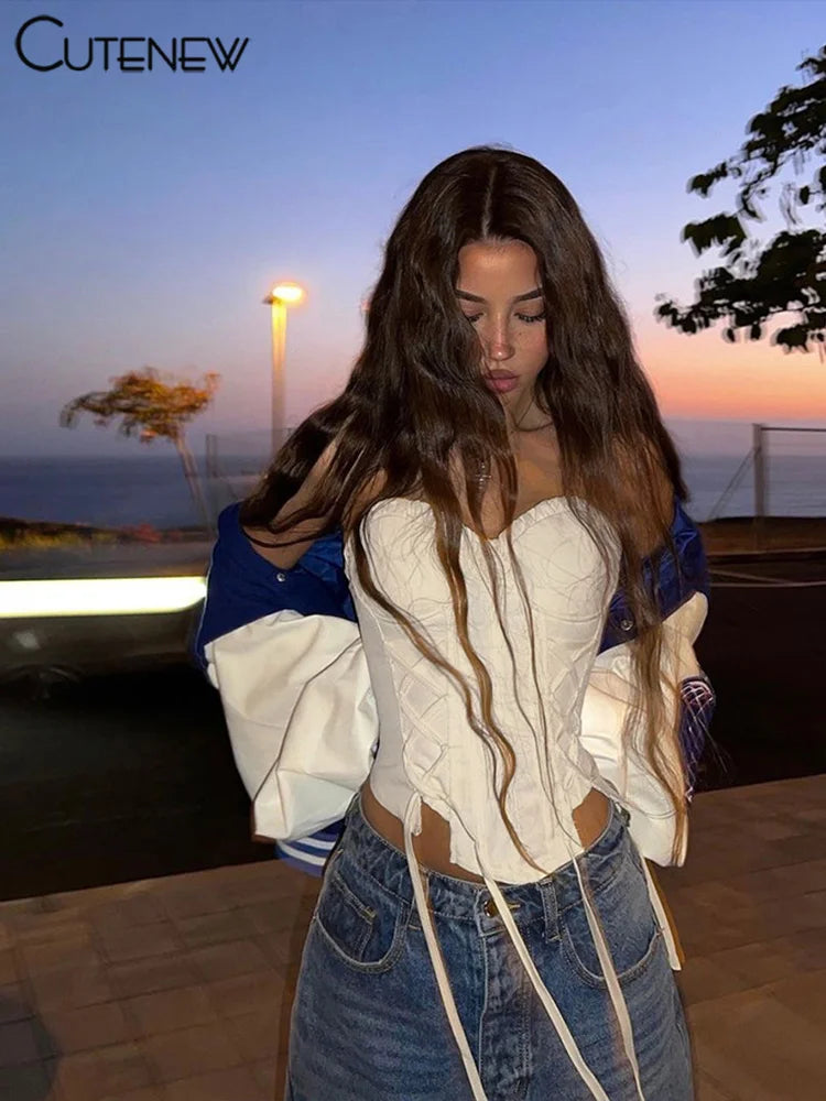 Women’s Solid Sleeveless Tank Top Sexy Slim Lace-up Casual Ruched Vest Hot Girls Fashion Clothing Female Streetwear New