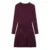 Knit Burgundy Red A-line Mini Dress Women O-neck Long Sleeves Pleat Party Dresses Female 2025 Spring New Pockets Button Vestidos