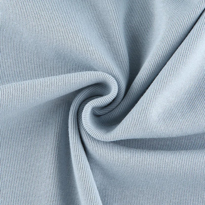 Camiseta sexy de manga larga con cuello redondo y corte ajustado para mujer, otoño 2025, de punto liso con vendaje irregular y cordón ajustable