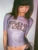 Letter Print Y2k Top See Through Graphic T Shirts For Women Clothing Short Sleeve Aesthetic Ropa De Mujer Skinny Sexy Streetwear