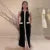 Elegant Single Breasted Knitted Maxi Dress Women Fashion O Neck Sleeveless Fake Pockets Dresses  New Lady High Street Robes