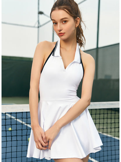Vestido de otoño sin mangas a la moda para mujer, nuevo, con cuello colgante, sexy, sin espalda, elástico, ajustado, falda, ropa informal para exteriores