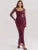 Elegante vestido maxi sexy de manga larga transparente para mujer, vestido largo sexy de malla sin tirantes y espalda descubierta para fiesta en club.