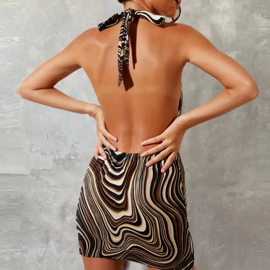 Vestido sexy con espalda descubierta y encaje estampado, novedad primavera/verano Y2K en AliExpress. ¡Genial!