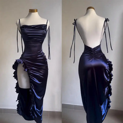 Europa y Estados Unidos explosivo nuevo vestido transfronterizo verano senior sentido Y2K sexy halter vestido Spice Girl
