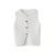 Chaleco de punto de moda para mujer, manga corta, cuello en V, botones, holgado, blanco, tipo cárdigan, otoño, novedad en prendas exteriores.