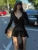 Sexy Bandage 2 Piece-Set Skirt Women Zipper Skinny Yoga Jumpsuit And Lace-Up Skirt Sets Clothes Women’s Jumpsuit Outfits