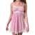 y2k Kawaii Pink A-line Dress  Summer Women Lace Mini Sundress Fashion Harajuku Sweet E Girl Clothes Streetwear