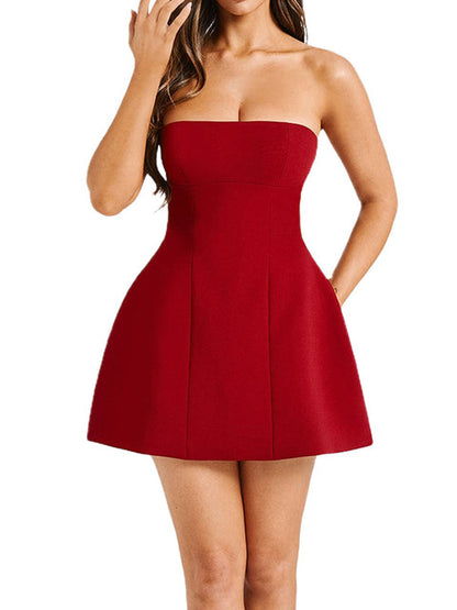 Vestido mini blanco de moda de verano para mujer, vestido de fiesta ajustado con espalda descubierta y retazos de cintura alta, vestido elegante para mujer, nuevo