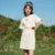 Dress Women Letter T-Shirt Solid Color  New Summer Short Suit Two-Piece Set