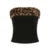 Chaleco sin tirantes con parches peludos de leopardo Y2K para mujer, camiseta sin mangas ajustada sexy a la moda, top corto retro chic sin mangas, ropa de club