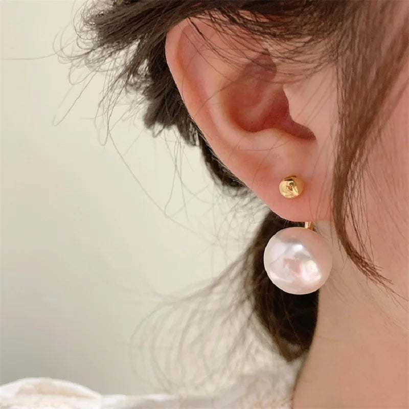Lizakosht Pearl Earrings for Women Trendy Eardrop and Ear Stud Jewelry Gift