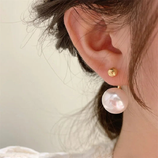 Lizakosht Pearl Earrings for Women Trendy Eardrop and Ear Stud Jewelry Gift