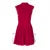 Sleeveless Folds Mini Dress Women’s Solid Color High Waist Outfits Half Turtleneck Elegant Club Casual Party Dress A-Line