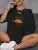 Camiseta con estampado creativo de sol para mujer, tops de verano de hip hop, cuello redondo, manga corta combinable, de algodón, ropa cómoda para mujer