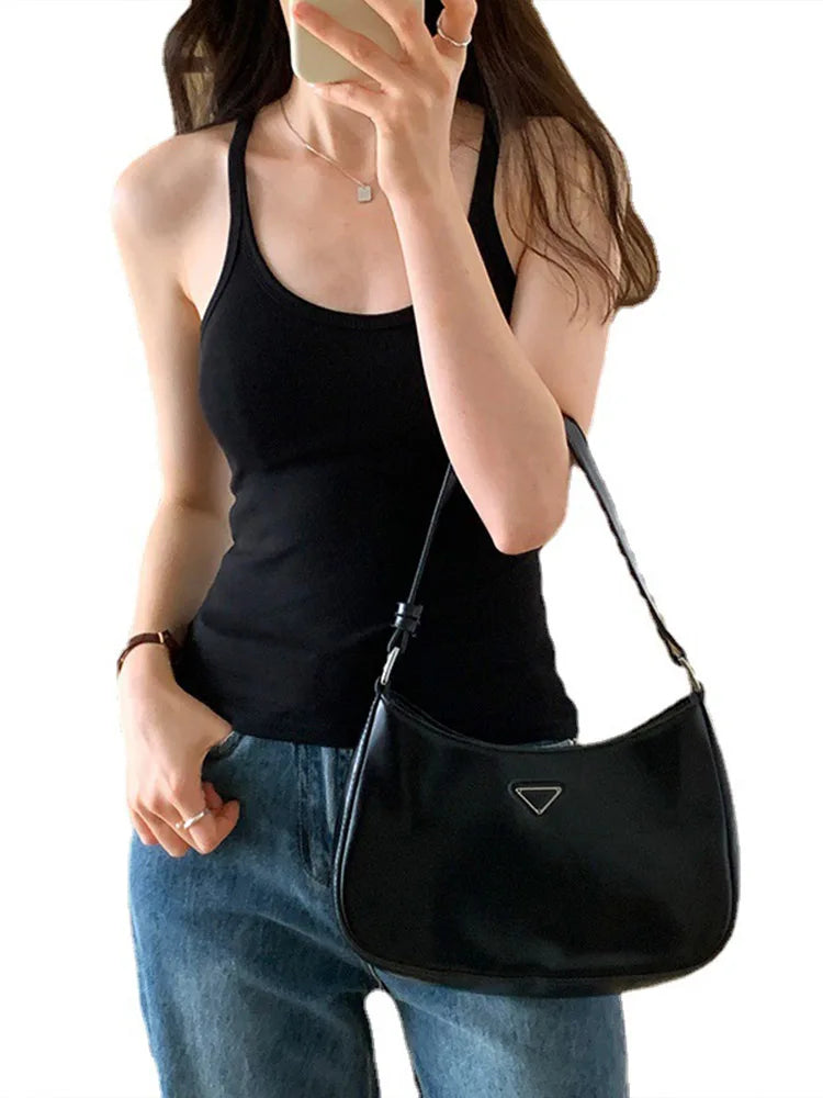 Camiseta de tirantes de verano para mujer, sencilla, de color liso, ajustada, informal, a la moda, color albaricoque, gris oscuro, café oscuro y negro.