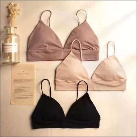 Sujetador de verano para mujer, top de tubo triangular francés, sujetador sexy sin costuras, camisola sin aros, lencería sin espalda, bralette