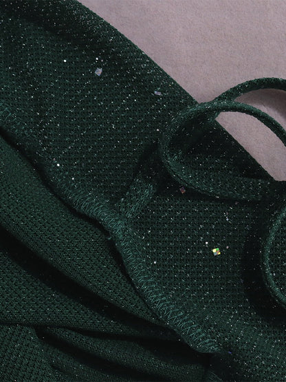 Aella Sequin Dress with Long Sleeves