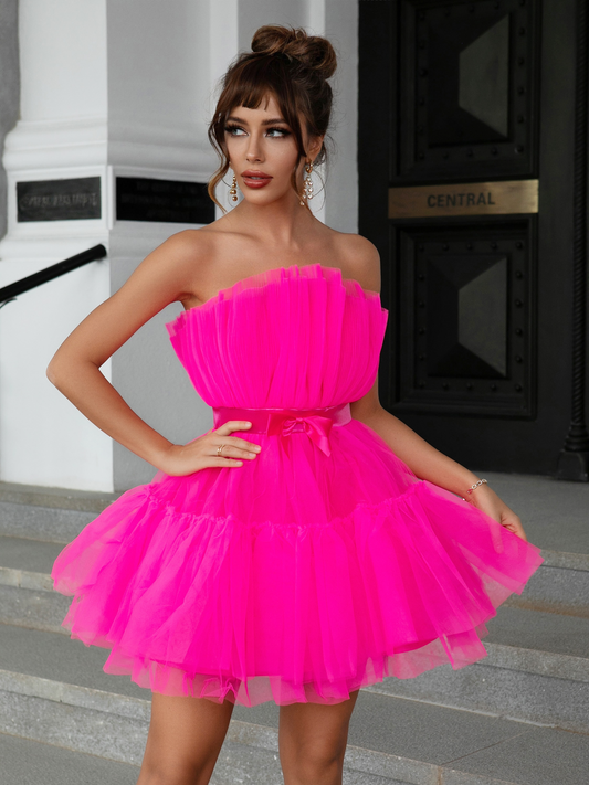 Modern Sheer Mesh Bodycon Dress with Artistic Ruching