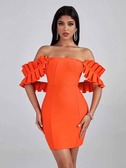 Off Shoulder Bandage Dress