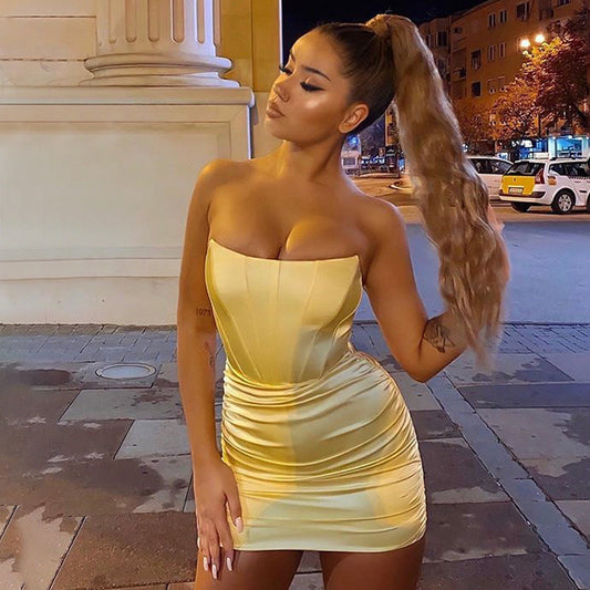 Satin Dress in Miami